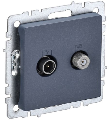 Розетка TV+SAT Оконечная без рамки IEK Brite РТВ/РСп12-БрМ 2-м. маренго фото Розетка TV+SAT Оконечная без рамки IEK Brite РТВ/РСп12-БрМ 2-м. маренго картинка